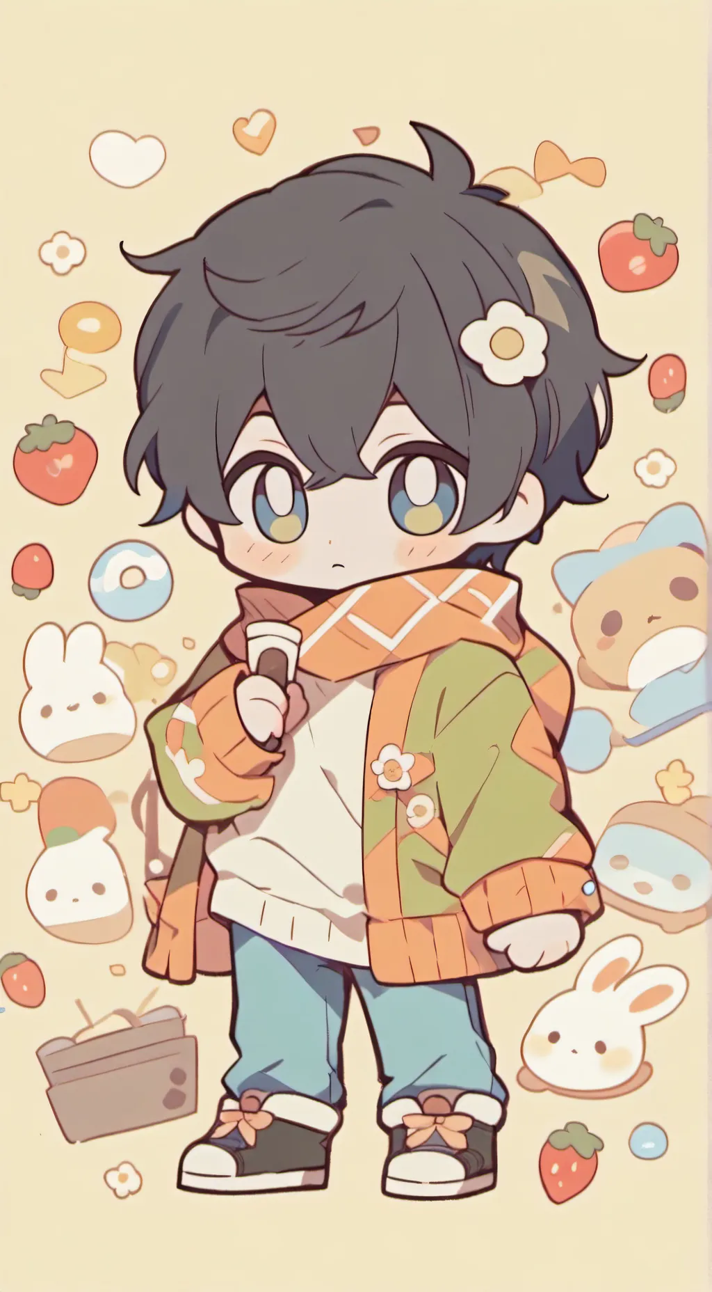 ai character: Mha love potion background