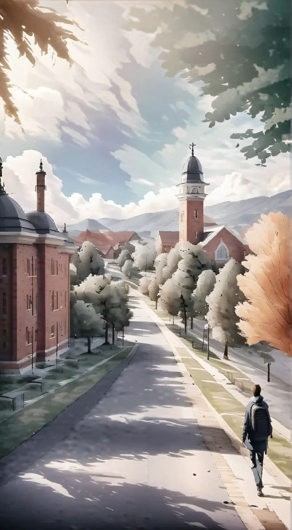 ai character: High School!  background