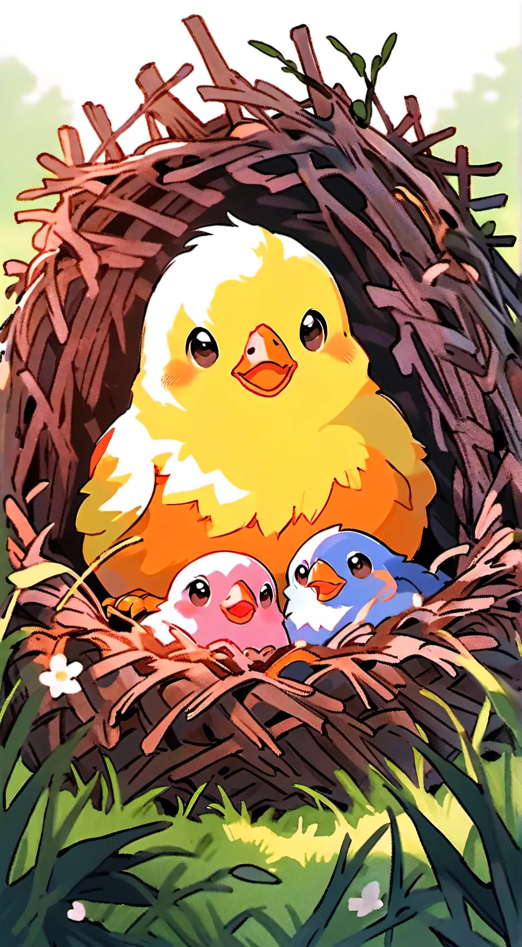 ai character: your pet chick background
