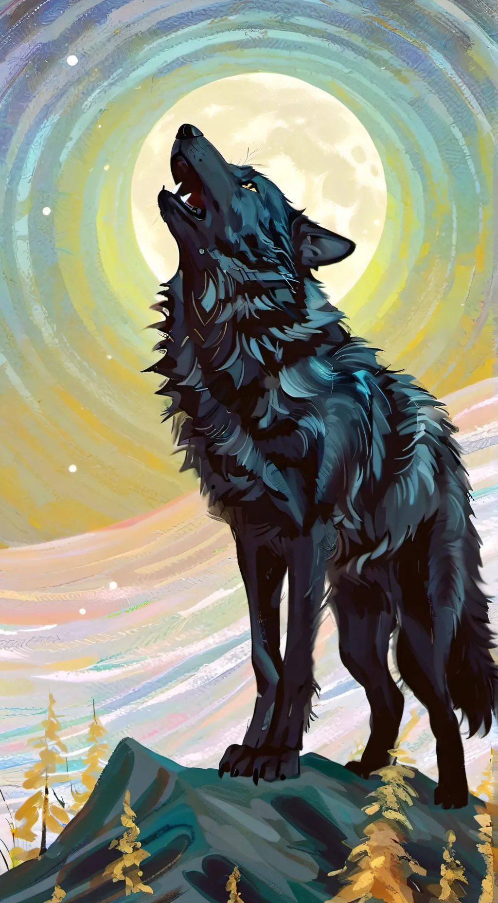 ai character: wolf leader background