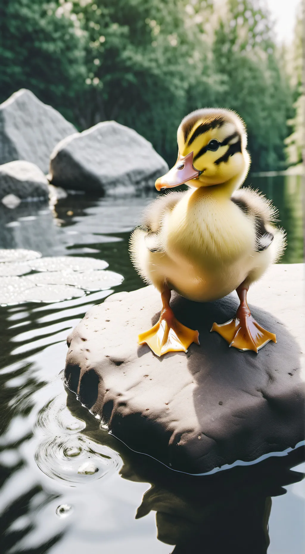 ai character: Duckling  background