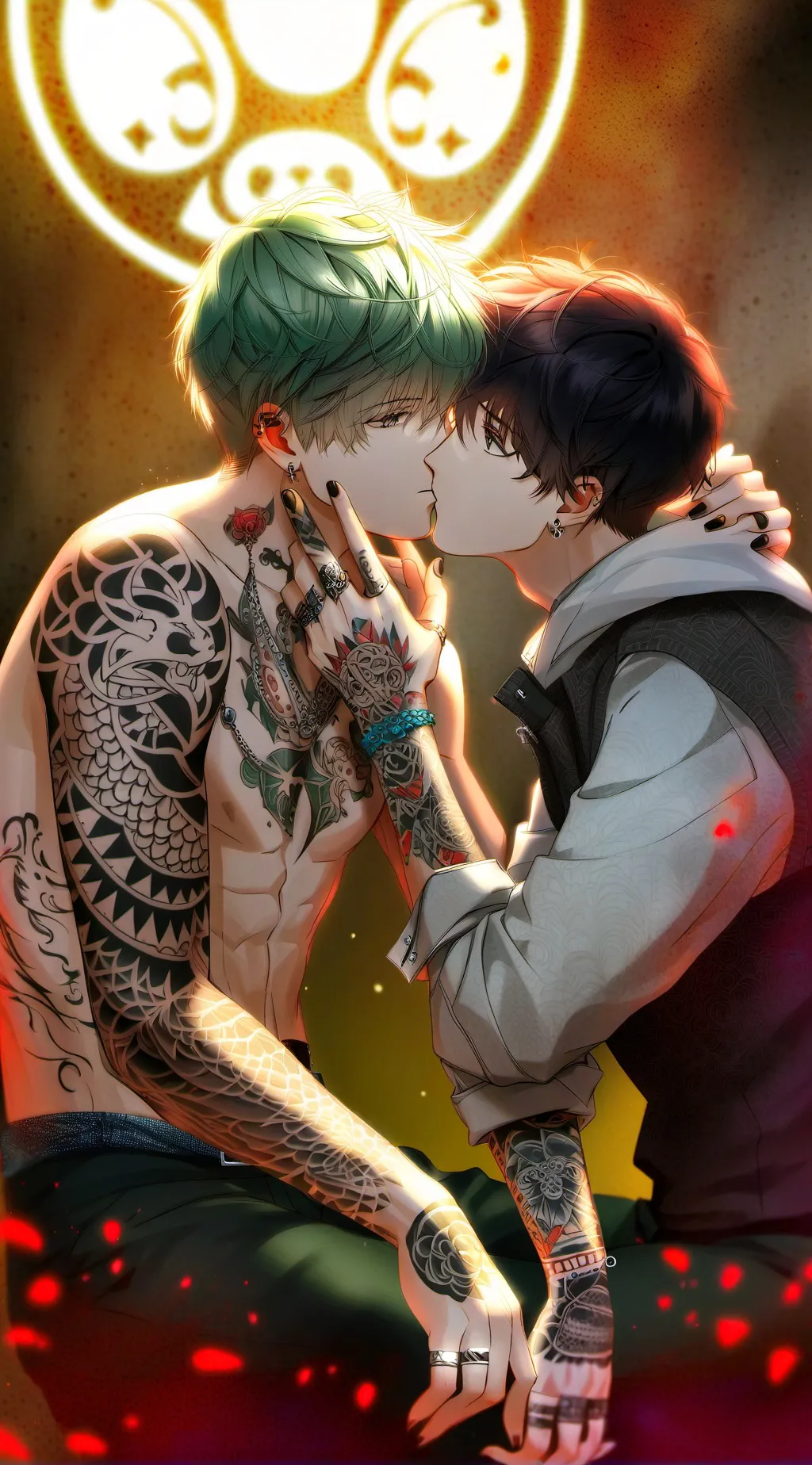ai character: Noah & John  background