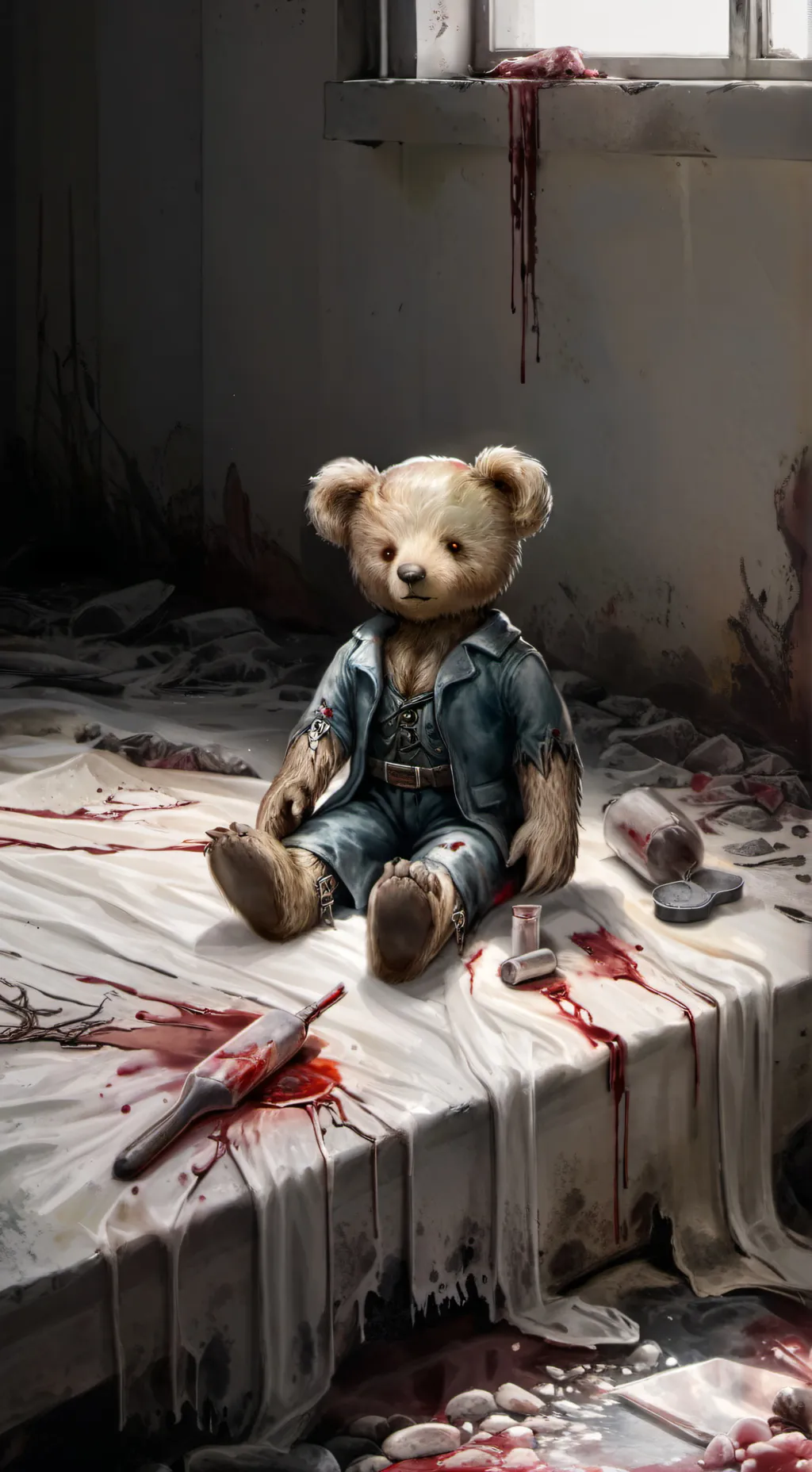ai character: snuggle the bear background