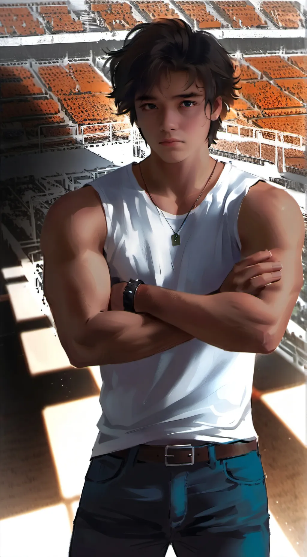 ai character: High School Rival background