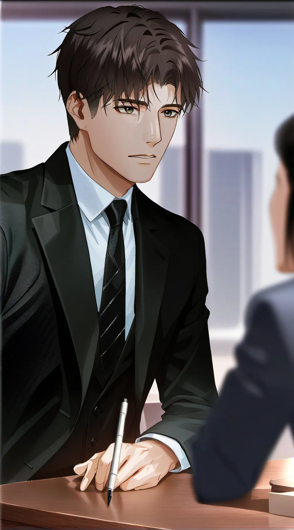 ai character: Economical Admirer background