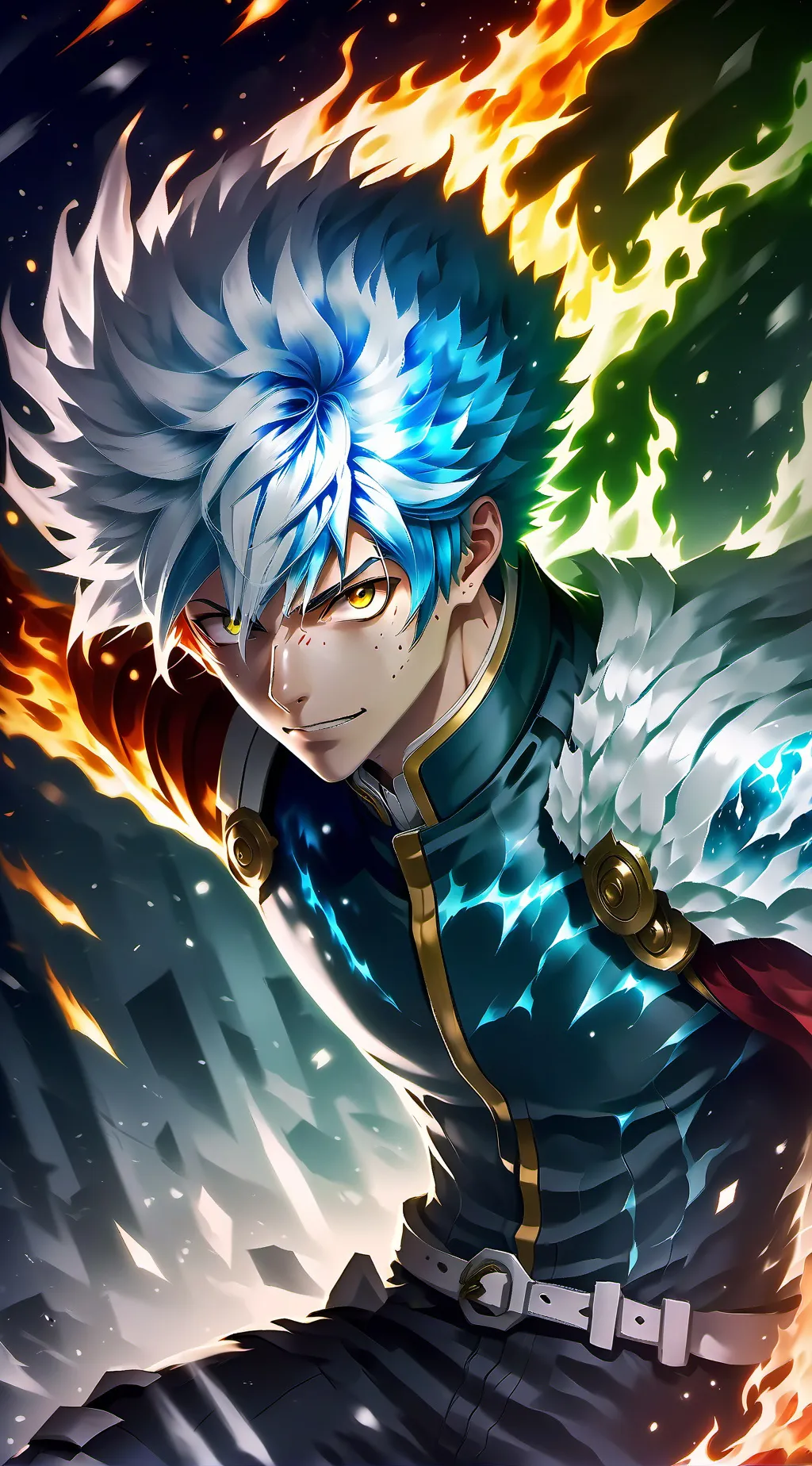ai character: Todoroki Shoto background