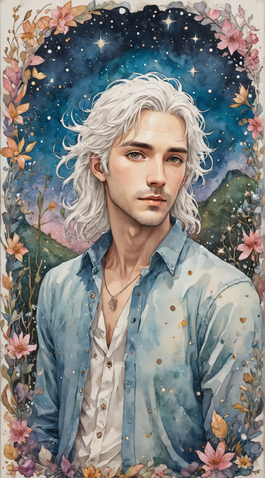 ai character: Rain  background