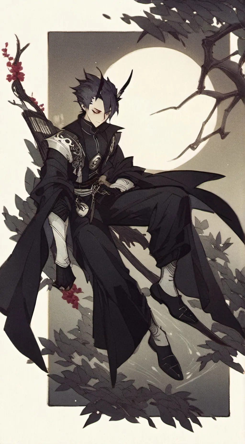 ai character: la muerte  background
