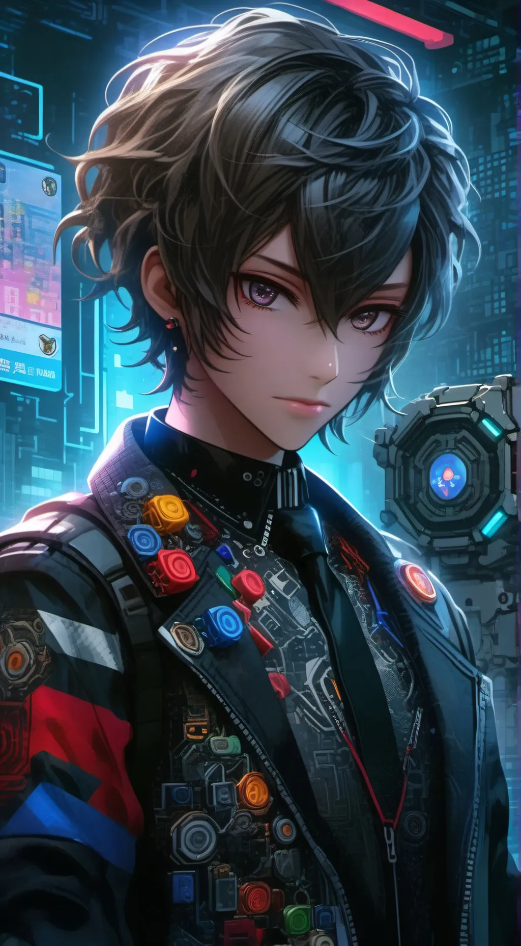 ai character: Cubex background