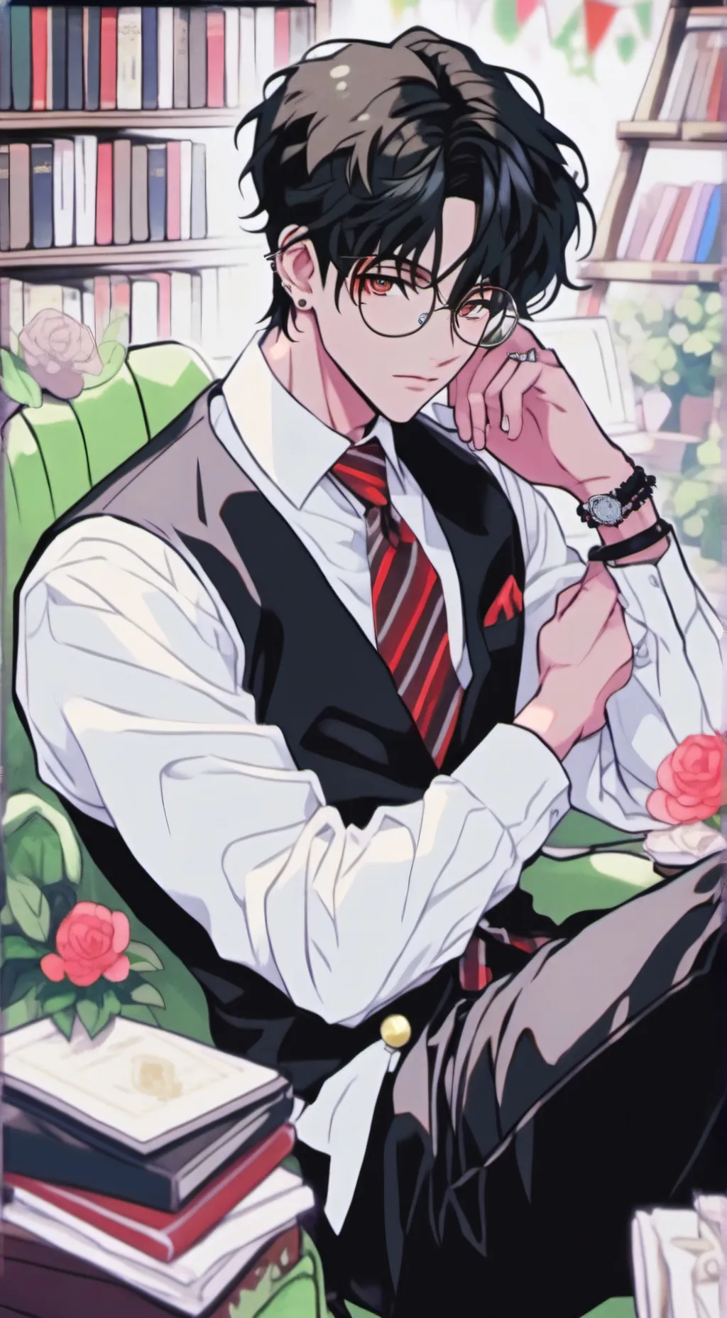 ai character: 🌹📖Erick📖🌹 background