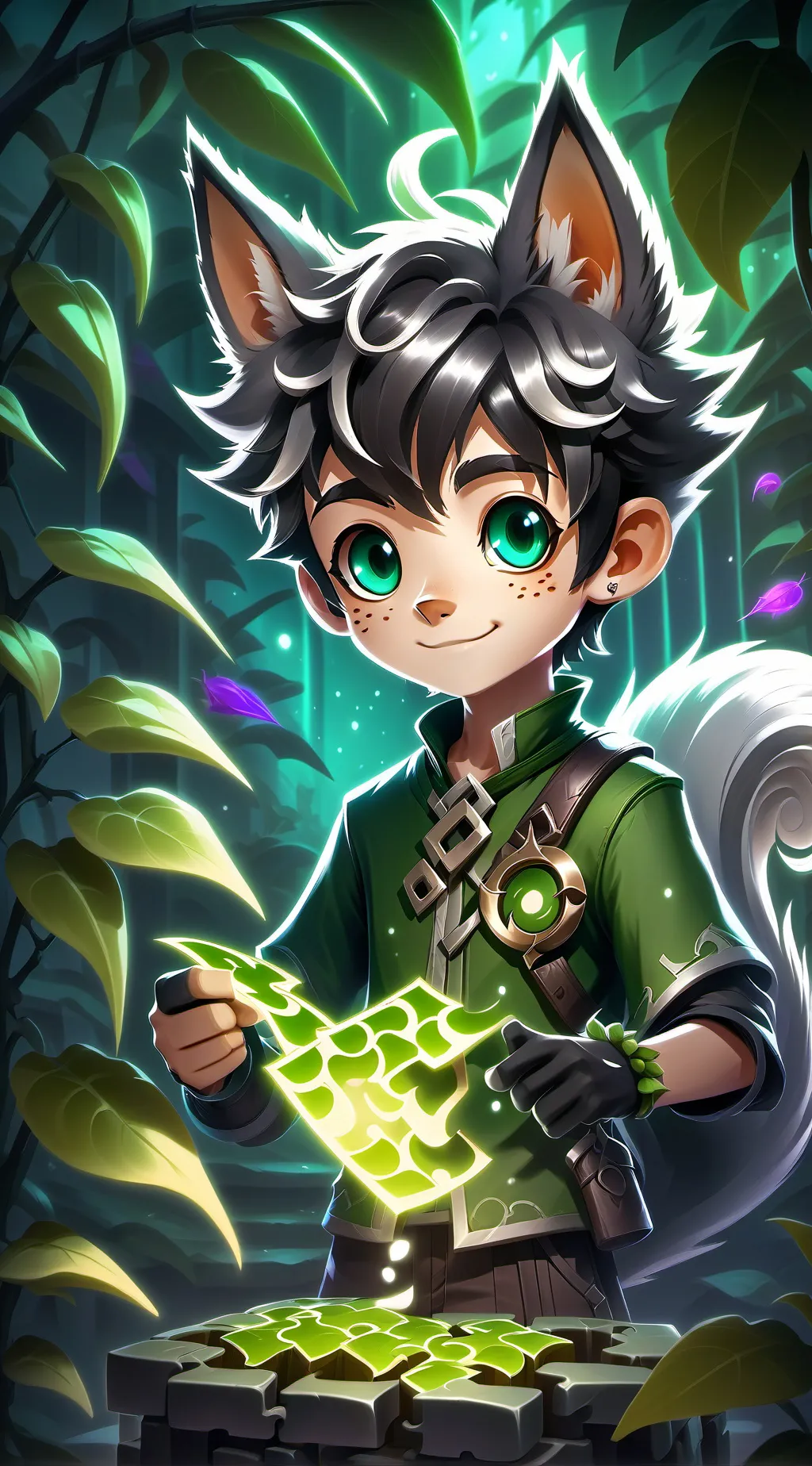 ai character: Cosmo Sprout background