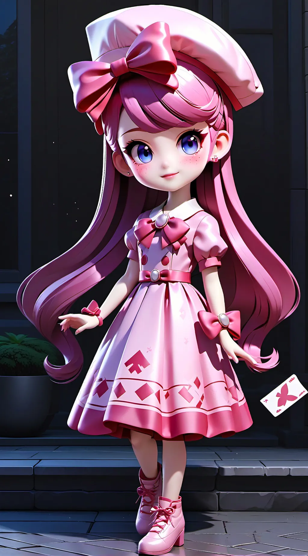 ai character: Pretty princess  background