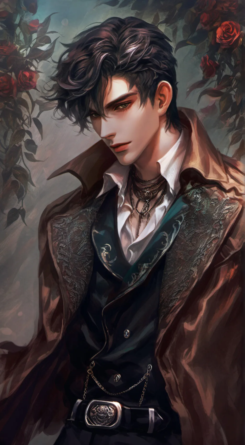ai character: Xavier Night background