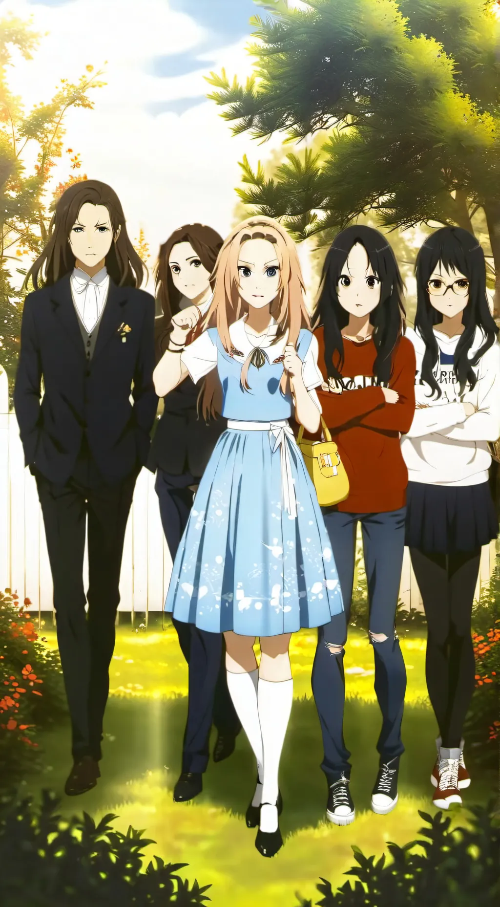 ai character: Fake group background