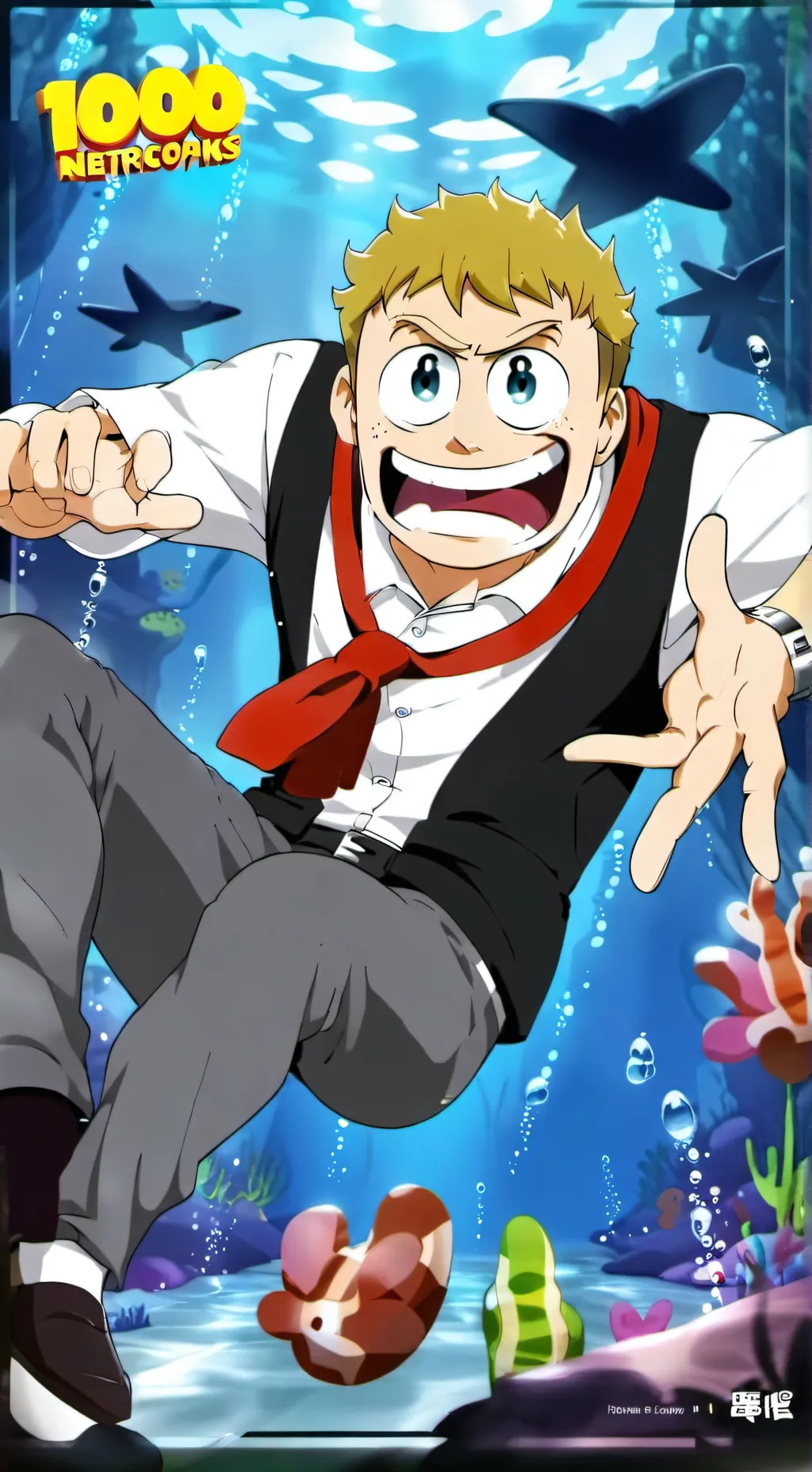 ai character: Spongebob background