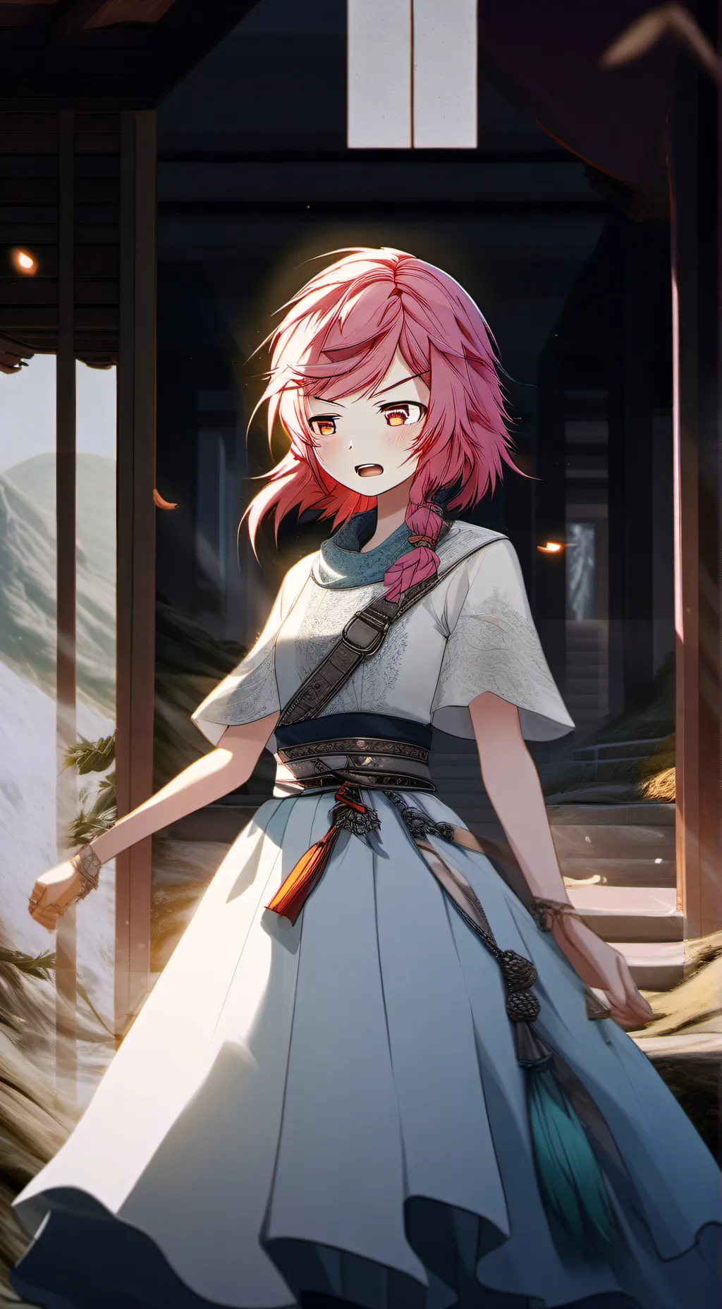 ai character: "девушка" background