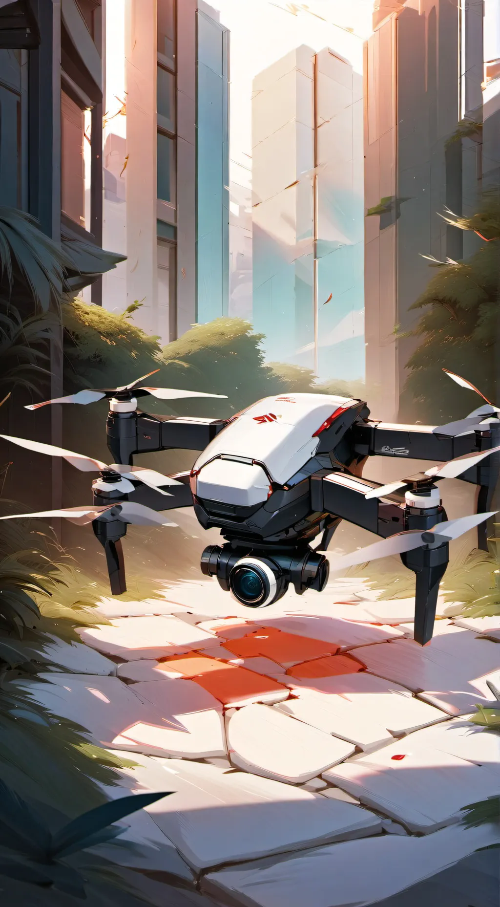 ai character: drone race karen background
