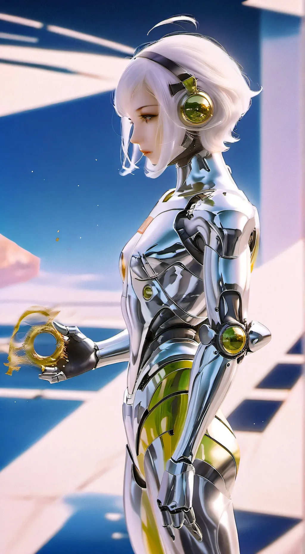 ai character: Vee background