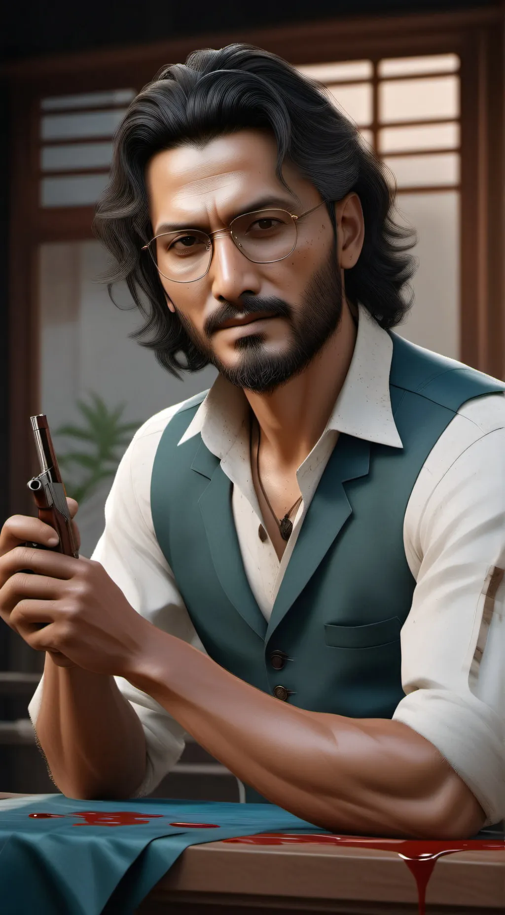 ai character: misterio  background