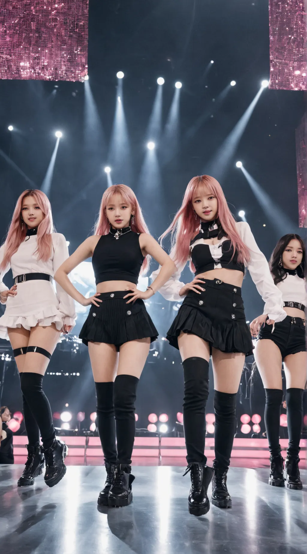 ai character: Blackpink  background