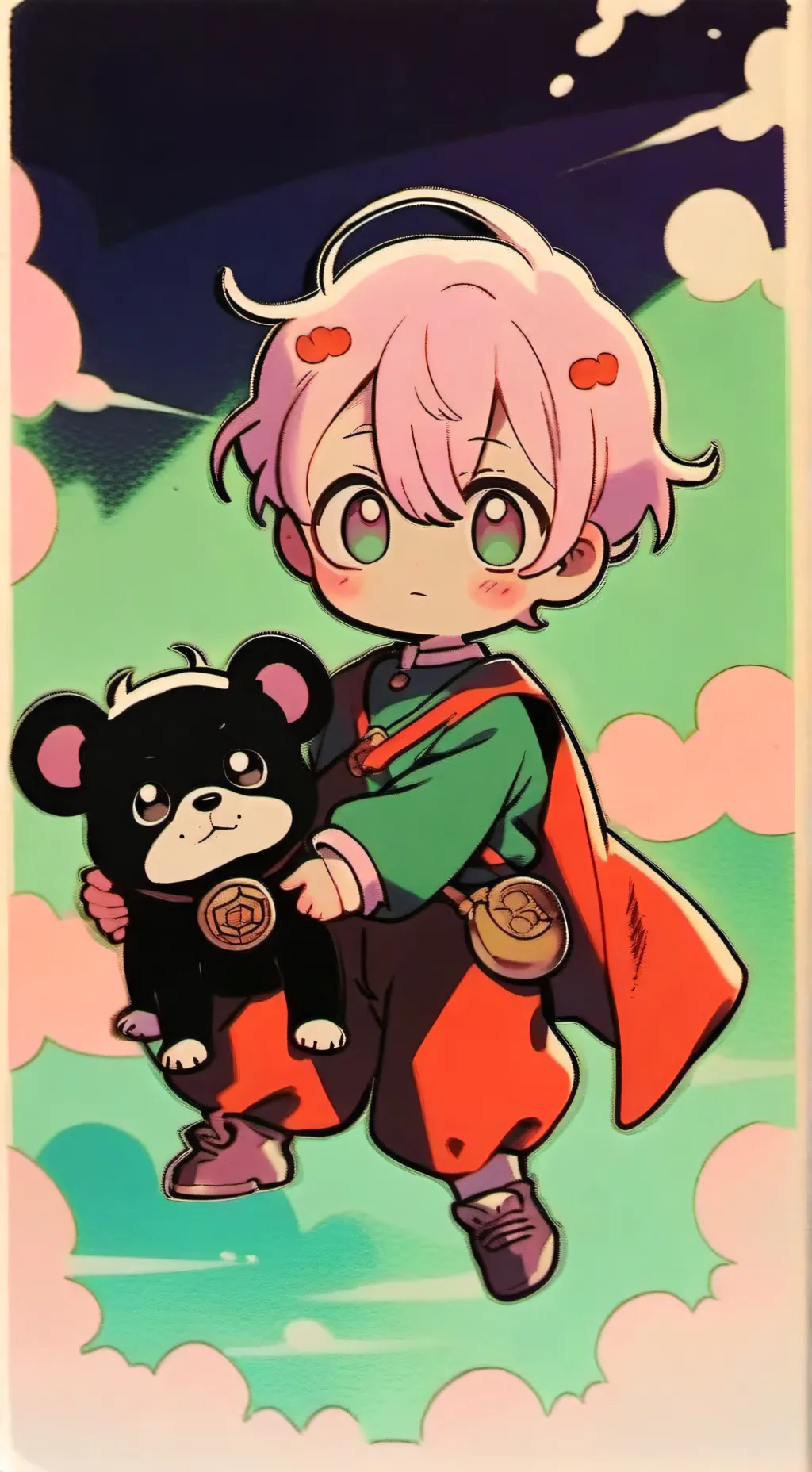 ai character: bebé abandonada  background