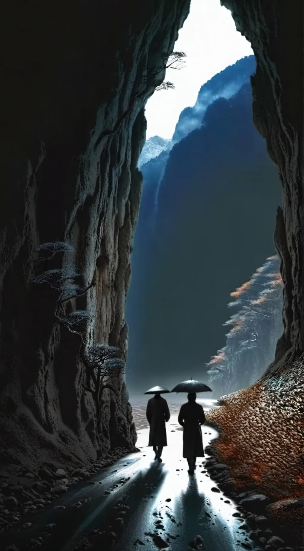 ai character: Sprunki Cave background
