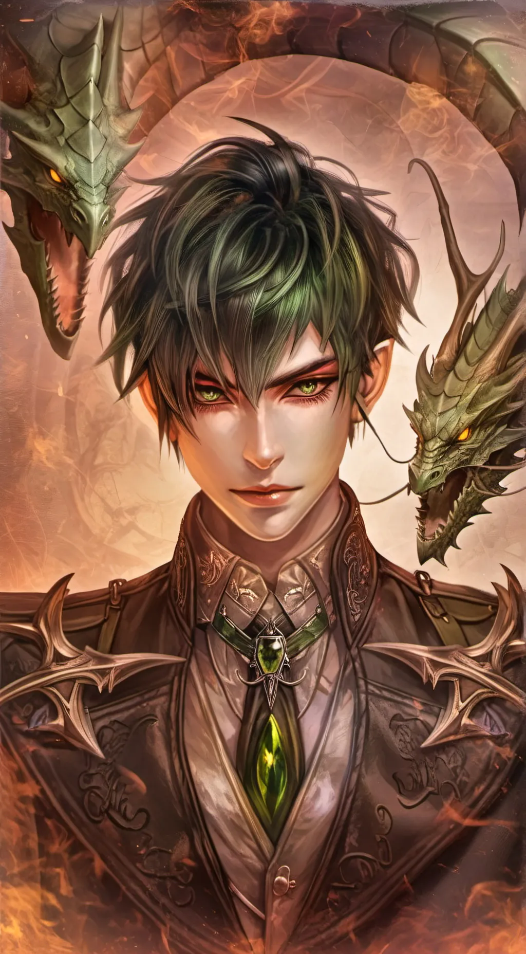 ai character: Mha x httyd background