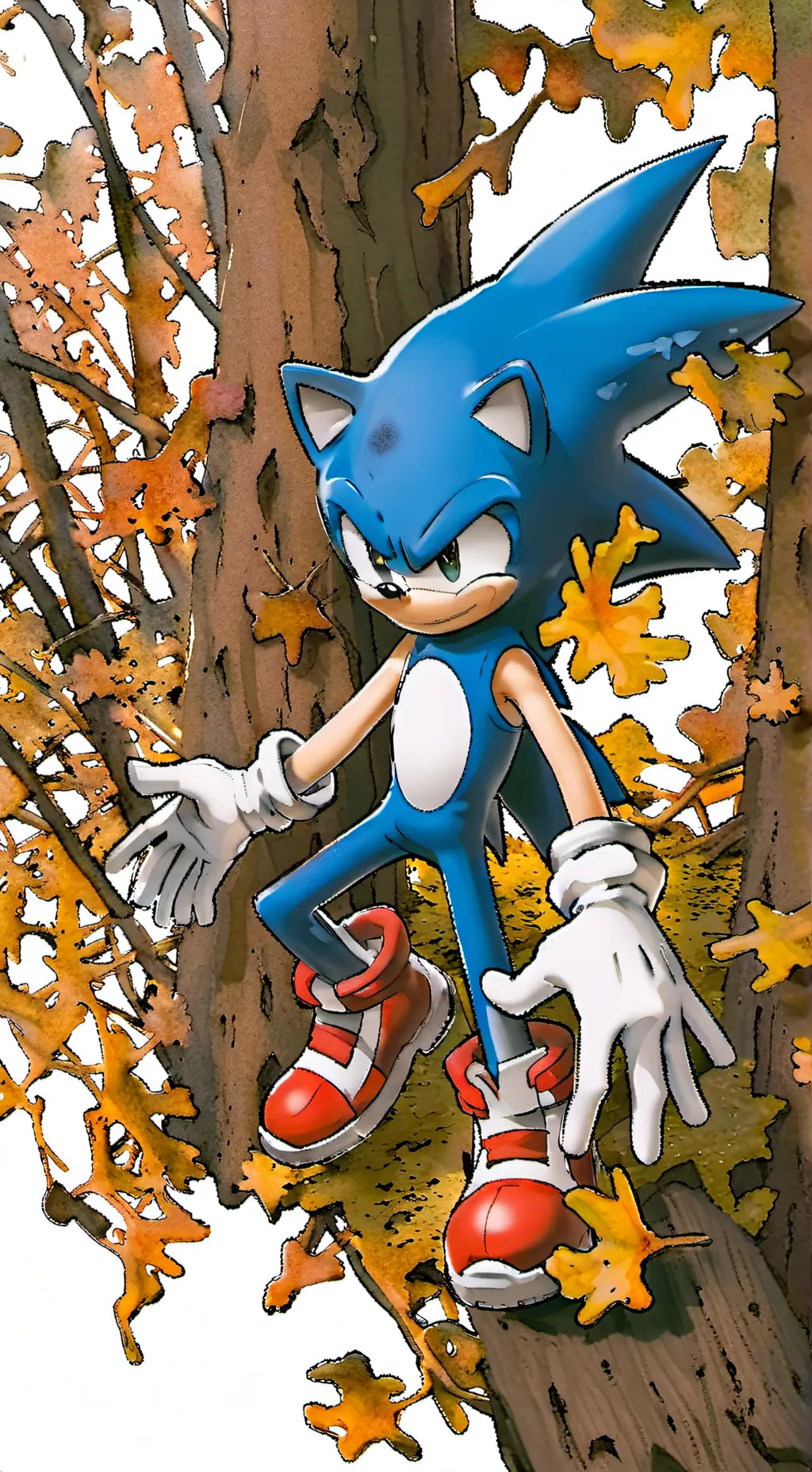 ai character: Sonic  background