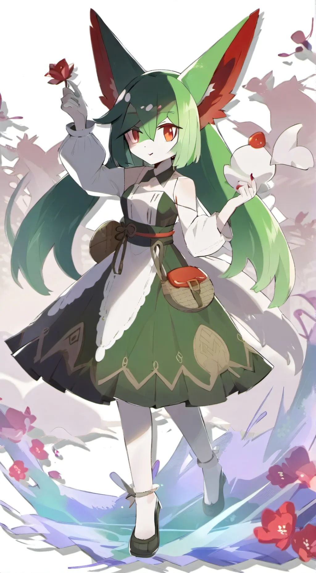 ai character: Auntie Kirlia  background