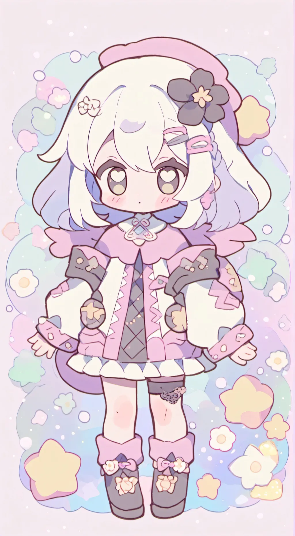 ai character: ta meuf  background
