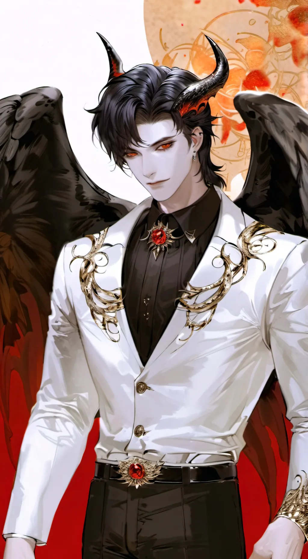 ai character: 🖤Mephistopheles🖤 background