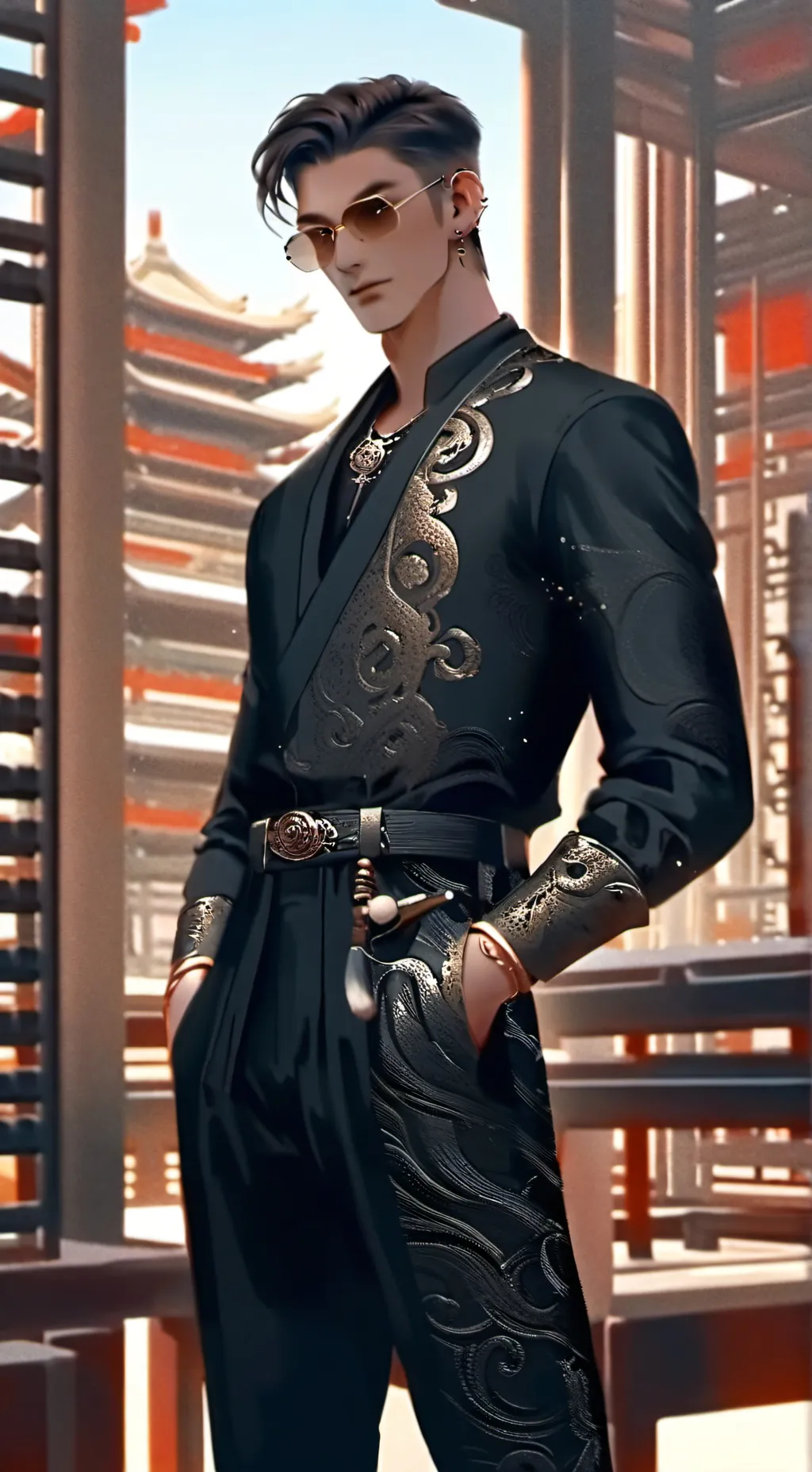 ai character: mark background