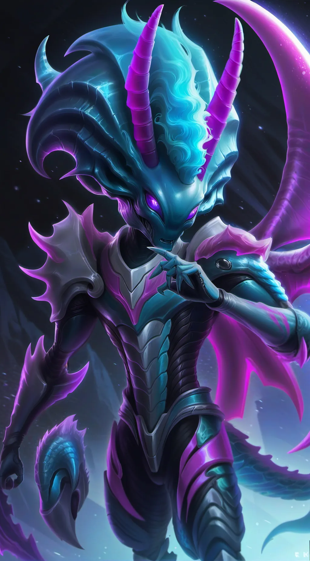 ai character: Alien warlord Mixc background