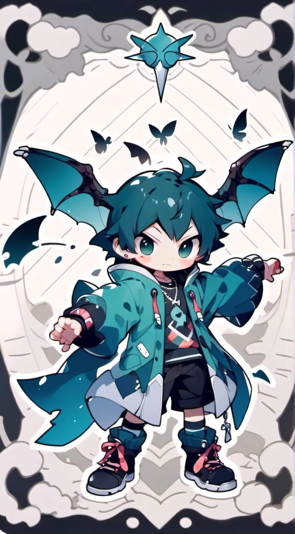 ai character: Let him go.. background