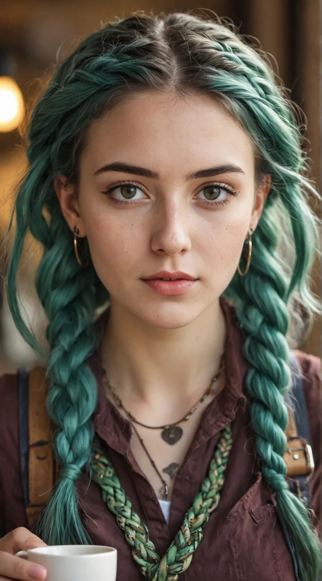 ai character: The Millennial Coffee Connoisseur background