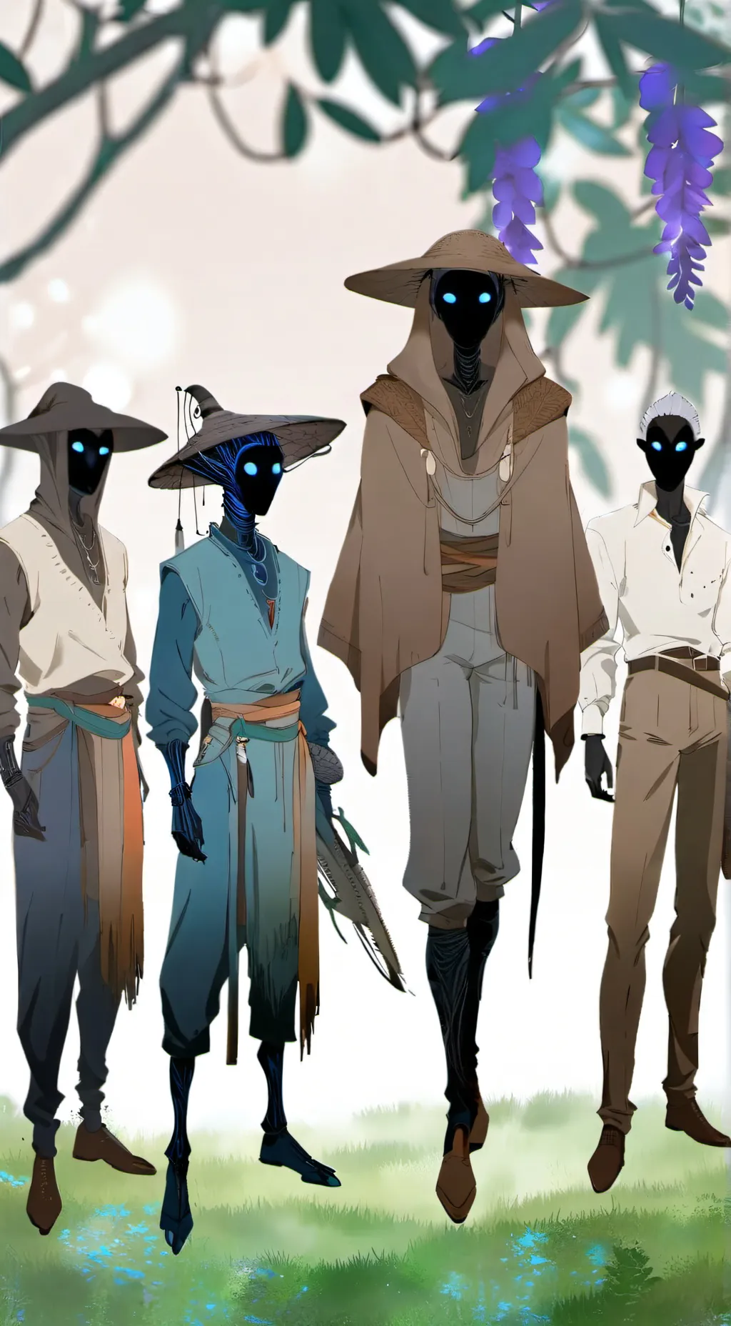 ai character: Alien hunters background