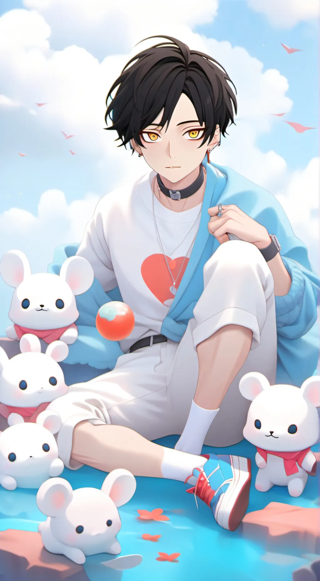 ai character: Sebastián  background