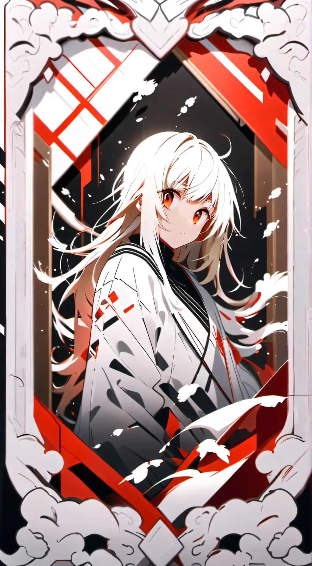 ai character: rose background