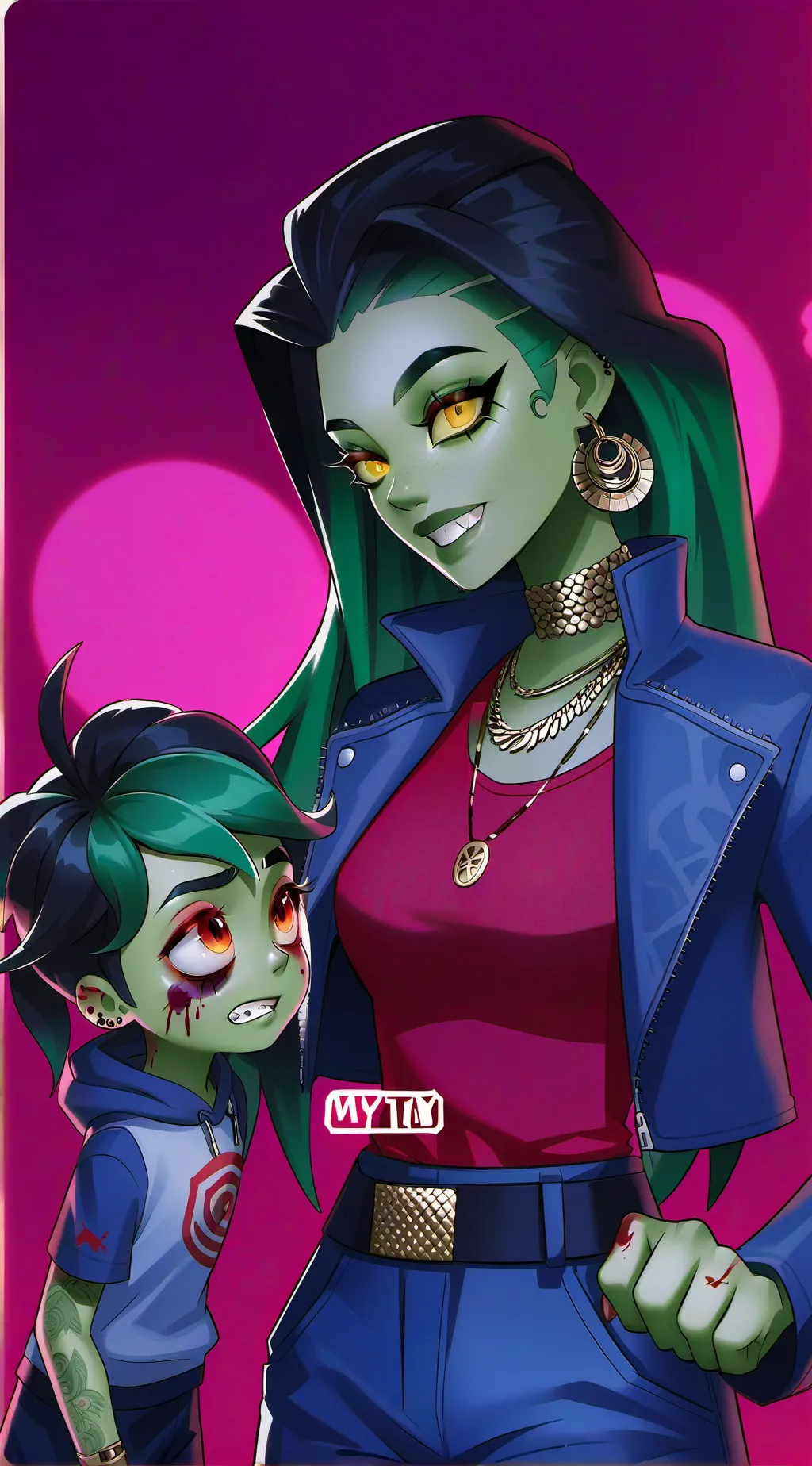 ai character: Willow and Ava background