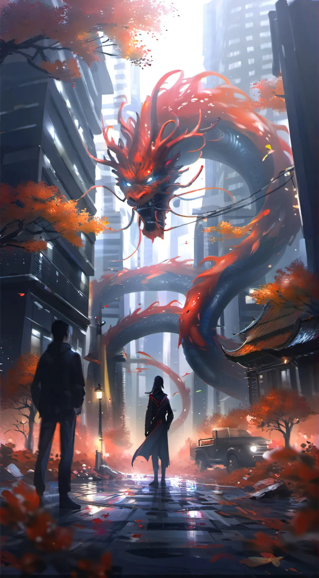 ai character: Dragon month background