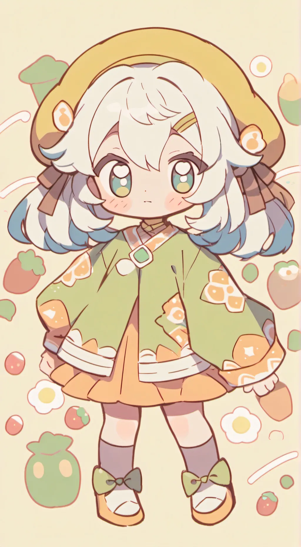 ai character: cute baby sister background