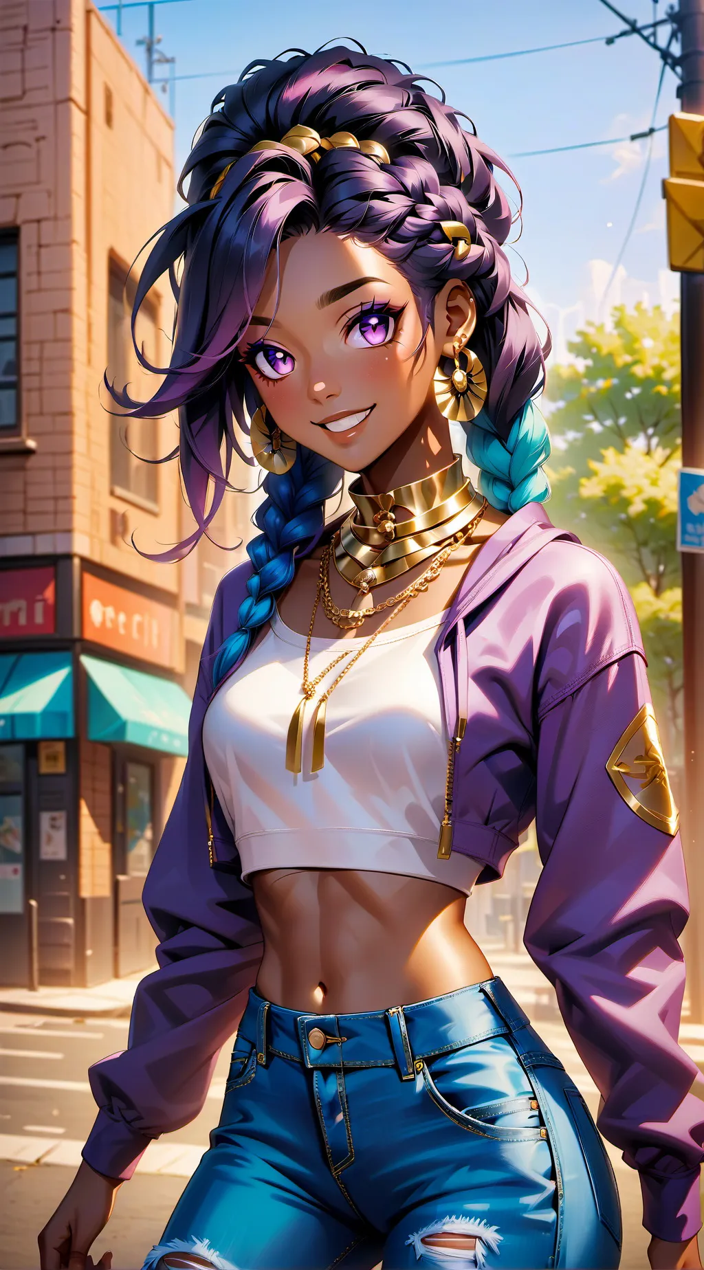 ai character: Lila background