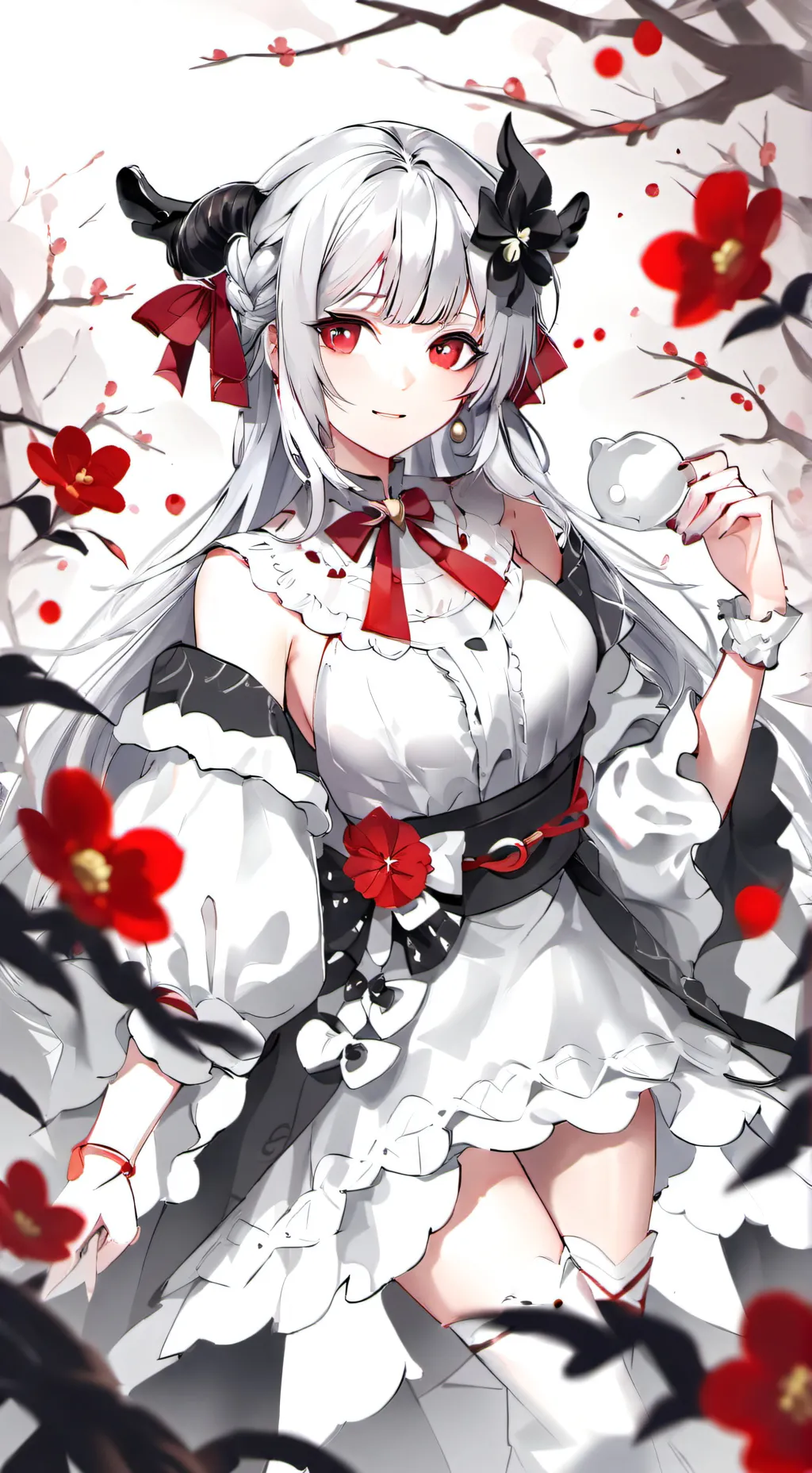 ai character: Sus uwu cat mika background