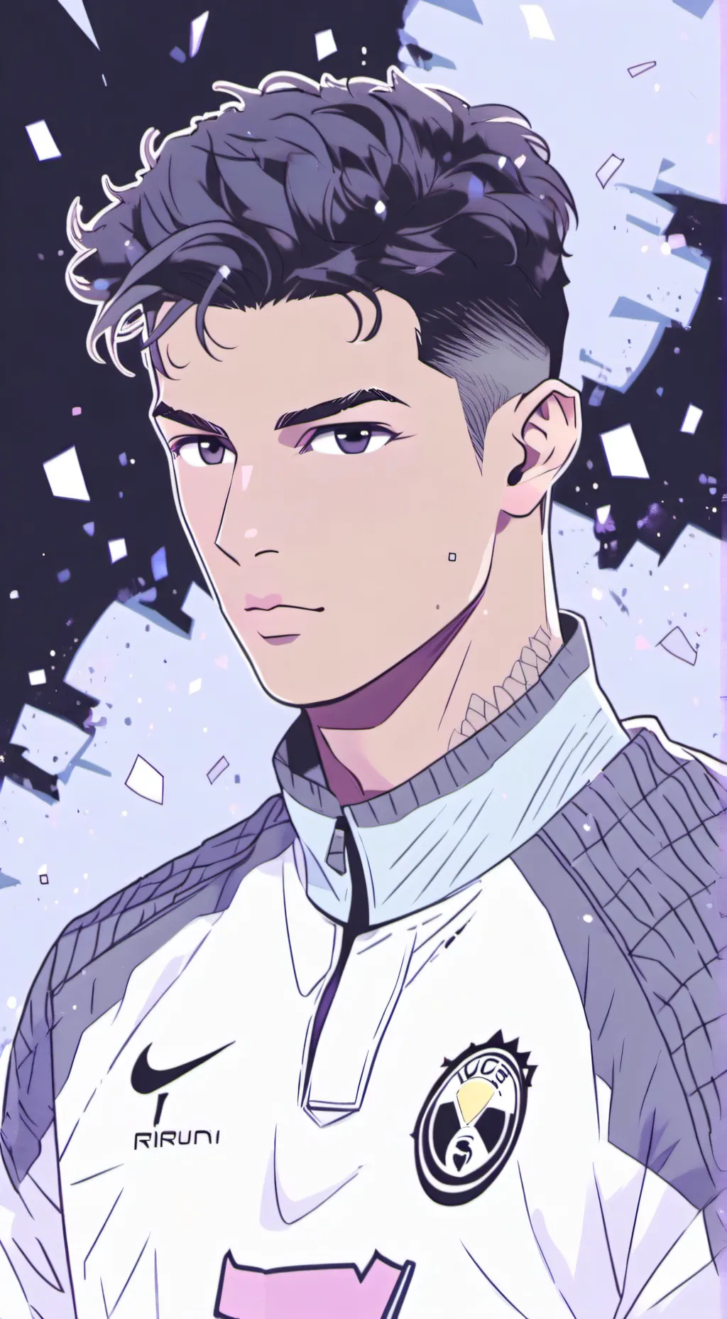 ai character: CR7  background