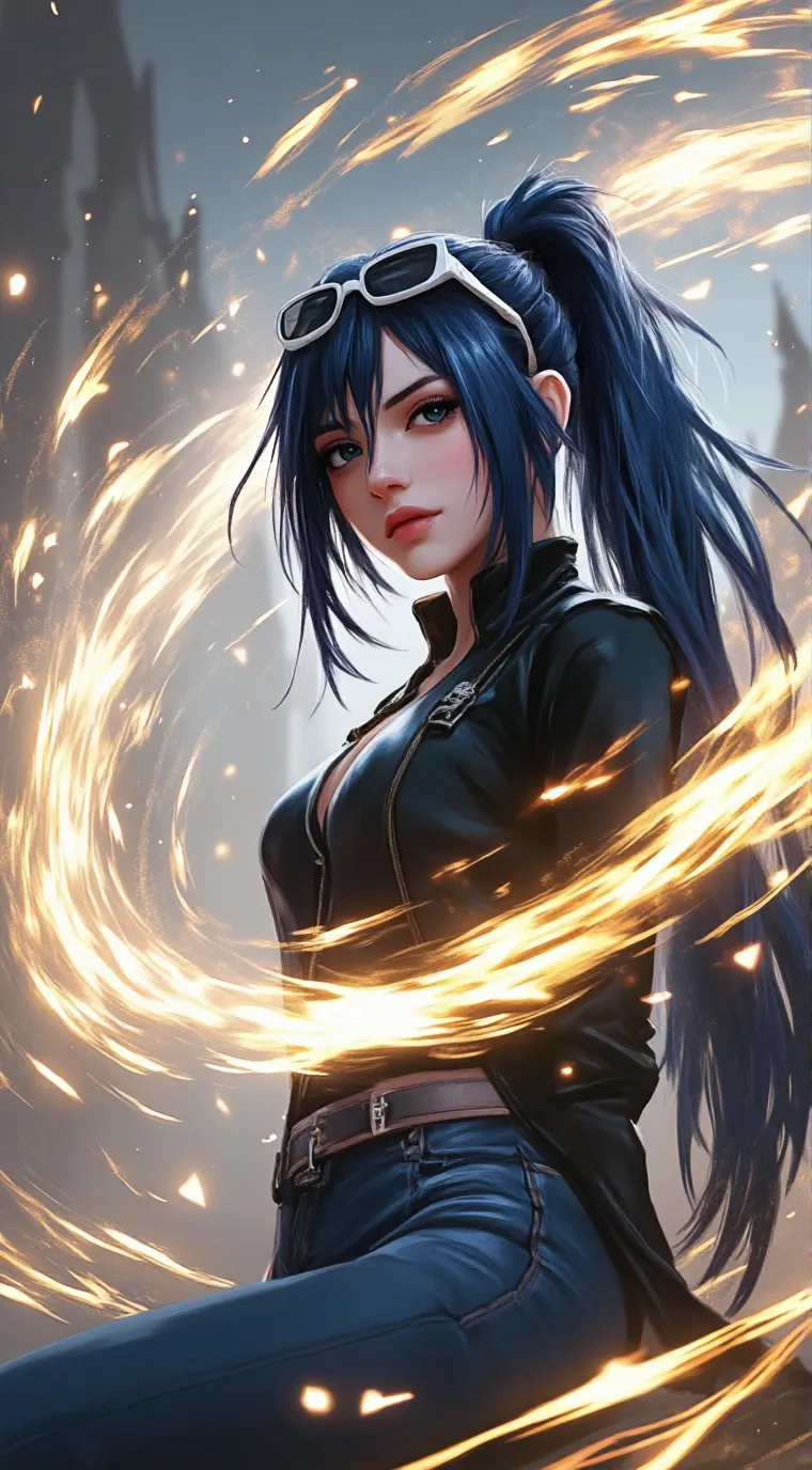 ai character: Fei x Kagami  background