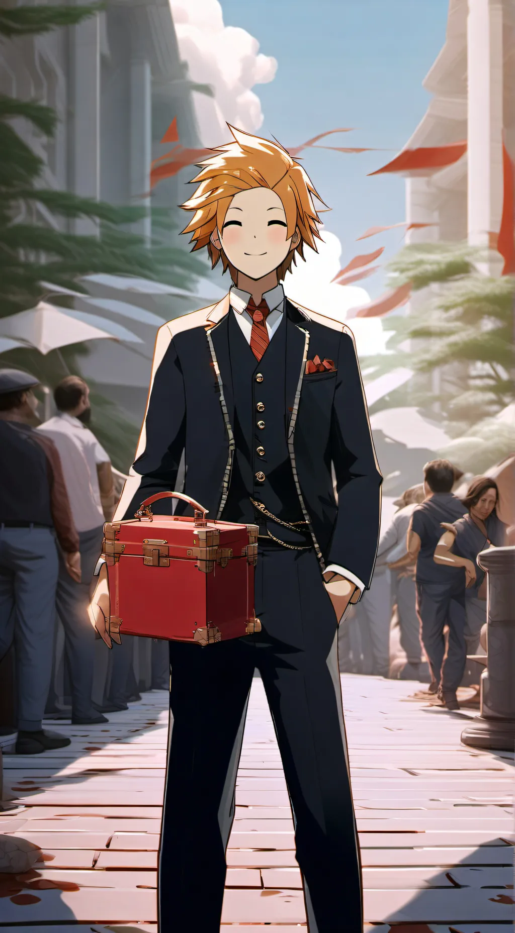 ai character: Denki background