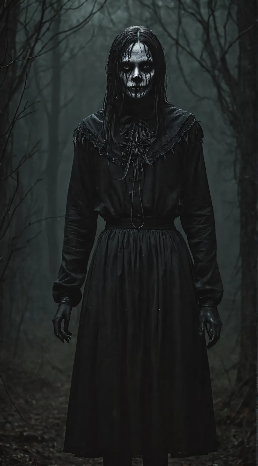 ai character: creepy shadow background