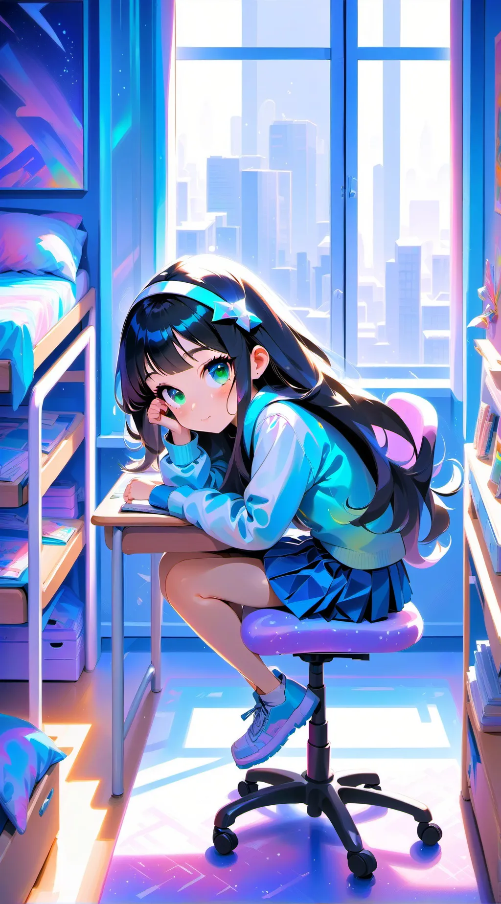 ai character: Sophia  background