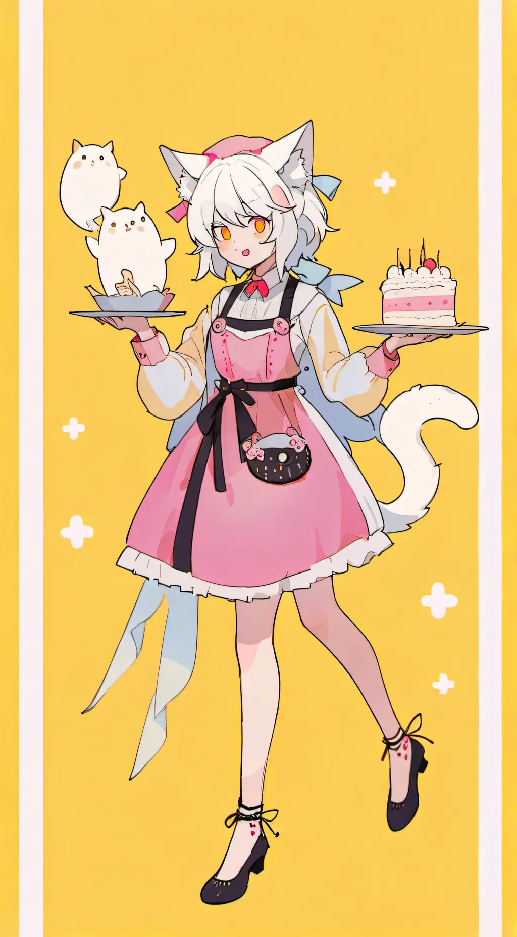 ai character: Kitty  background