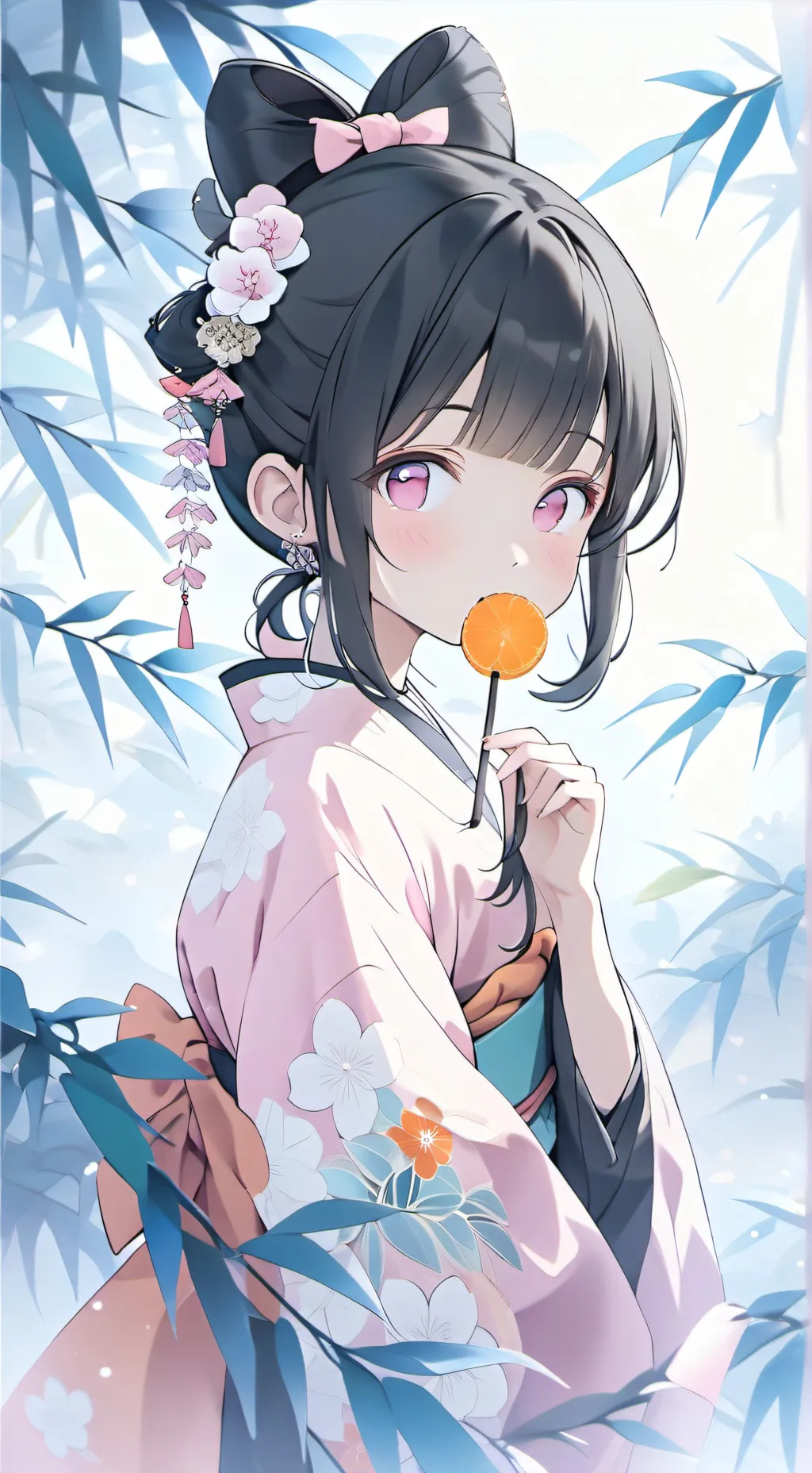 ai character: Kny Nezuko background
